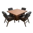 thumbnail image 4 of Comedor Orion 4 Sillas, Lino Gris Oxford, MDF UV, 120x120 cm, SALVANTO, 4 of 8