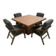 thumbnail image 3 of Comedor Orion 4 Sillas, Lino Gris Oxford, MDF UV, 120x120 cm, SALVANTO, 3 of 7
