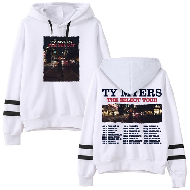 Ty Myers The Select Tour Sudaderas con capucha sin bolsillo Barras paralelas Manga Streetwear