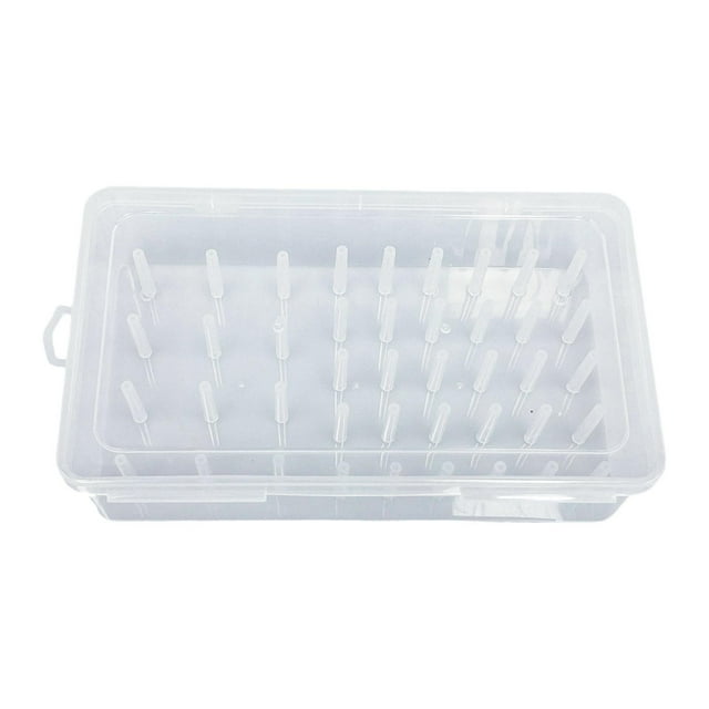 Siruishop Sewing Thread Storage Box 42 Pieces Spools Bobbin Carrying Case Holder Craft 42 Axis