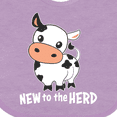 thumbnail image 4 of Inktastic New to the Herd Cute Cow Boys or Girls Baby Bib, 4 of 4