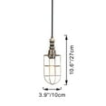 thumbnail image 4 of Kiven Plug in Industrial Pendant Light, Pulley Hanging Light 15FT Plug-in Cord and Dimmer Switch, Steampunk Ceiling Pendant Light for Bedroom Hallway Foyer Kitchen,Copper Finish, 4 of 7