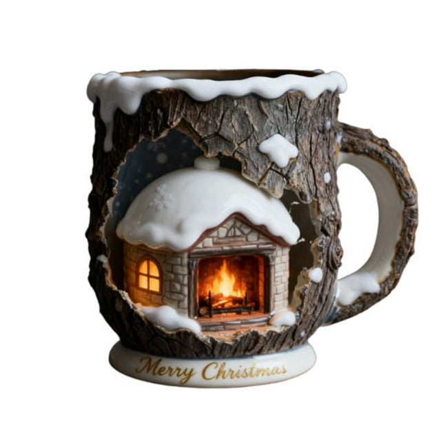 Tasse de Noël Magique Craquelée