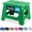 Green, variant on Folding Lightweight Step Stool - Sturdy  to Support Adults and Safe  for  - Opens Easy with One Flip -  for Kitchen, Bathroom or Bedroom (Black - 8 Inch)