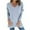 Gray, variant on Meresysid Long Sleeve Shirts for Women's New Casual Solid Color Round Neck Long Sleeved Top With Irregular Hem T-shirt Black