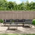 thumbnail image 1 of vidaXL 6 Piece Garden Lounge Set with Cushions Anthracite Poly Rattan, 1 of 5