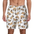 thumbnail image 3 of Uemuo Dachshund Dog Puppy Pattern Mens Swim Trunks Quick Dry Board Shorts with Mesh Lining, Stretch Beach Shorts Quick Dry No-Chafing Board Shorts-Medium, 3 of 9
