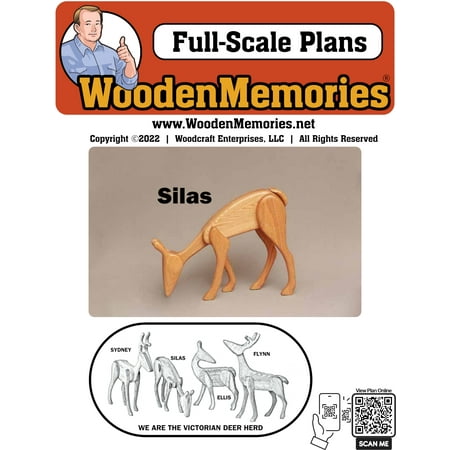 

Victorian Deer (Silas) - Woodworking Plans for Deer Holiday & Woodcraft Project Patterns