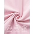 thumbnail image 3 of Stelle Girls Cold Shoulder Sundress Short Sleeve Solid Color Swing Casual Dresses,Tweens Cotton Comfy Shift Swing A-Line Midi Dress Loose Tunic Shirt Dress Skater Dress,Pink,4T, 3 of 8