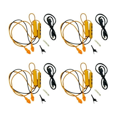 4X Ear Plugs Bluetooth Earphone for Work, Noise Suppression, Hearing Protection,Construction Sites, Noisy Places Orange