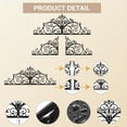 thumbnail image 6 of HELLOYOUNG 39-Inch Light Luxury Model  Metal Scroll Wall Pediments Elegant Laser-Cut Floral Sculpture for Bedroom Wedding Decor Artistic Decorative Elegant Metal Scroll Wall Sculpture, 6 of 6