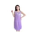 thumbnail image 2 of Topumt Womens Satin Lingerie Sleepwear Long Night Dress Silk Chemise, 2 of 2