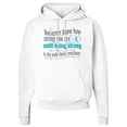 thumbnail image 2 of Inktastic Ovarian Cancer Being Strong Adult Hoodie Sweatshirt, 2 of 4