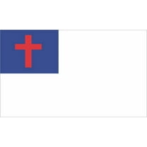 5in x 3in Christian Flag Sticker