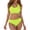 D55/Yellow, variant on Afdoent Tankini Swimsuits For Women Solid Color Sports Bikini Set Two Piece Swimwear Tankini For Water Activities Summer Beach Swimming Swimwear