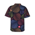 thumbnail image 3 of Kll Men'S Hawaiian Shirt Short Sleeve Button Down Beach Shirts-Colorful Shells, 3 of 8