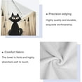 thumbnail image 4 of Cute Black Cat Bath Towels Absorbent Bath Towels Set Soft Towel Set for Home Hotel Decor Gym Swim, 3 Piece Wash cloth, 4 of 7
