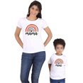 thumbnail image 1 of Maman et Moi T-Shirt Arc-en-Ciel Manches Courtes Haut Décontracté, 1 of 8
