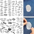thumbnail image 3 of Twinkseal Pants Embroidery Patch 2 Sheets Stitch Embroidery Patches Water Soluble Stabilizers with Flower Patterns Diy Hand Sewing Lover's Dream, 3 of 8