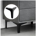 thumbnail image 5 of 4x Patas de metal para muebles en forma de triángulo, estilo moderno, soporte de TV, sofá, aparador, mesa, cama, escritorio, bricolaje, acabado negro mate de 100 mm, 5 of 5