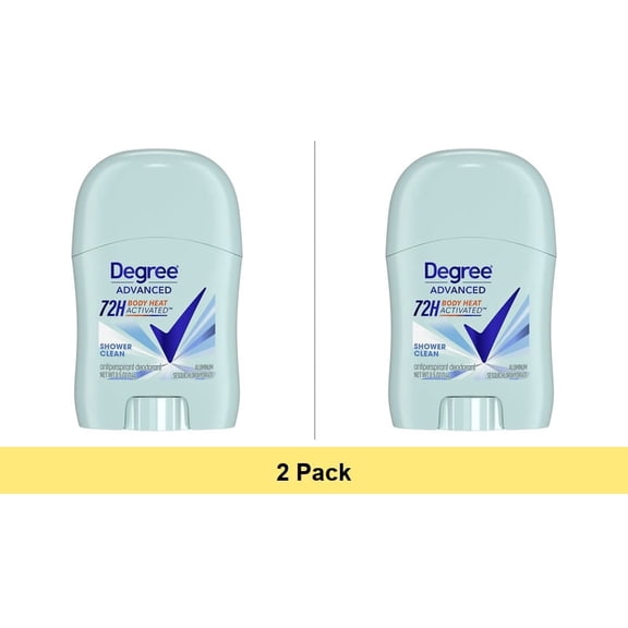 Degree Shower Clean Dry Protection Antiperspirant Deodorant Stick for Women, 0.5 Oz - 2 Pack