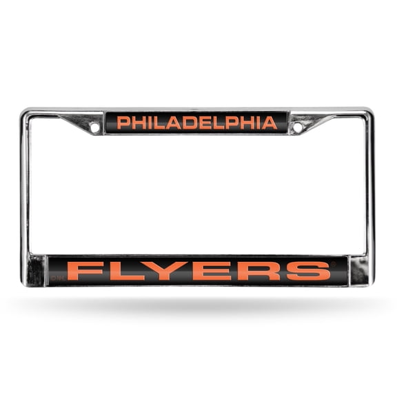 Philadelphia Hockey Flyers Chrome Metal License Plate Frame Holder