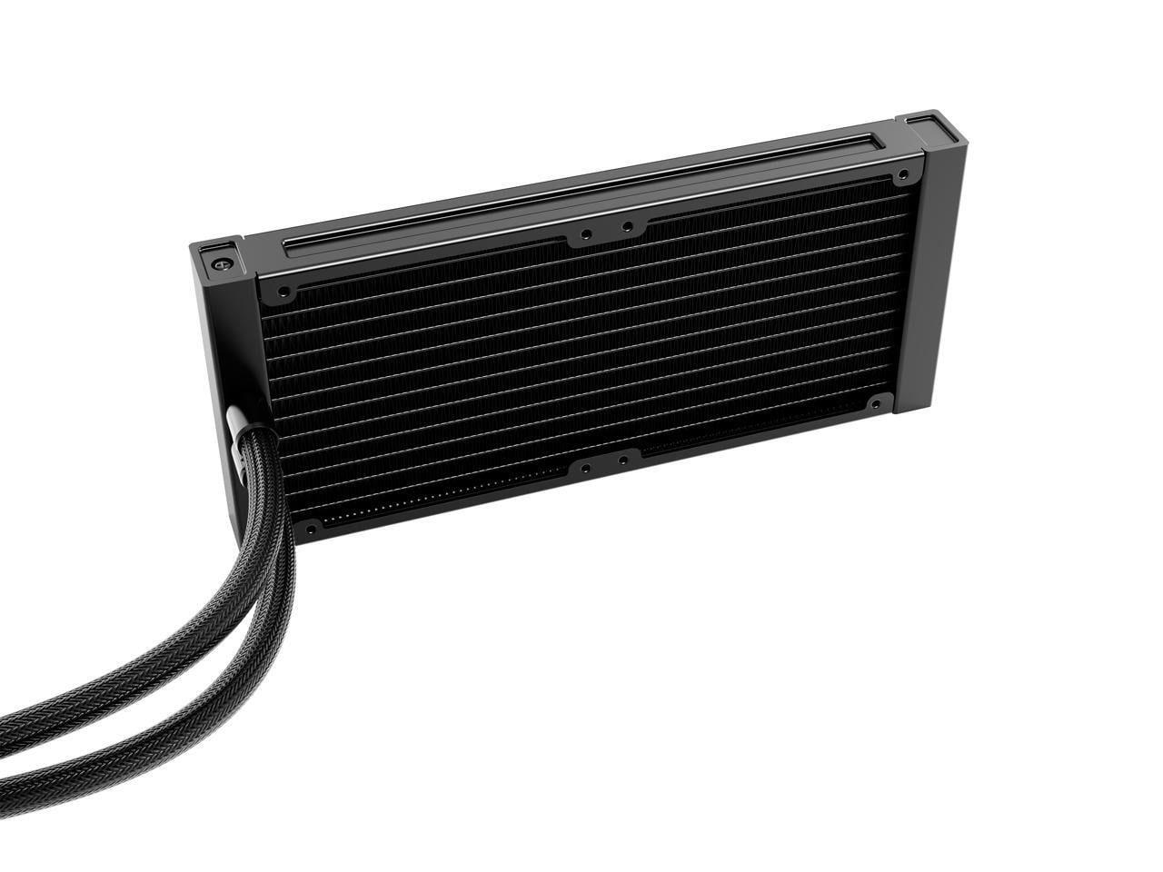 bequiet! PURE LOOP 3 LX 240mm Black CPU liquid cooler for heavily overclocked systems, 2x Light Wings LX PWM high-speed fans, Daisy chained PWM fans, Unique ARGB cooling block with customization