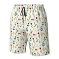 thumbnail image 4 of Logiee Mini Wildflower Watercolor Print Mens Swim Trunks Quick Dry Board Shorts,Breathable Hawaii Beach Shorts Swimwear Bathing Suits-Small, 4 of 6