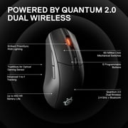SteelSeries - Rival 3 Lightweight Wireless Optical Gaming Mouse with Brilliant Prism RGB Lighting - Black