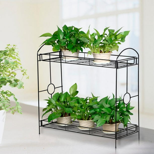 Yaheetech 2 Tier Plant Stand Holder, Plant Stand Outdoor