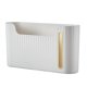 thumbnail image 3 of Caja de almacenamiento de Bolsas de basura Macarena Soporte para Bolsas de plástico para baño blanco Estante colgante, 3 of 8
