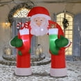 thumbnail image 7 of CZBZ 10.8FT Christmas Inflatables Outdoor Decorations Giant Santa Claus, Blow Up Yard Decorations with Built-in LED Lights for Holiday Party Front Yard Lawn Garden Decor, 7 of 7