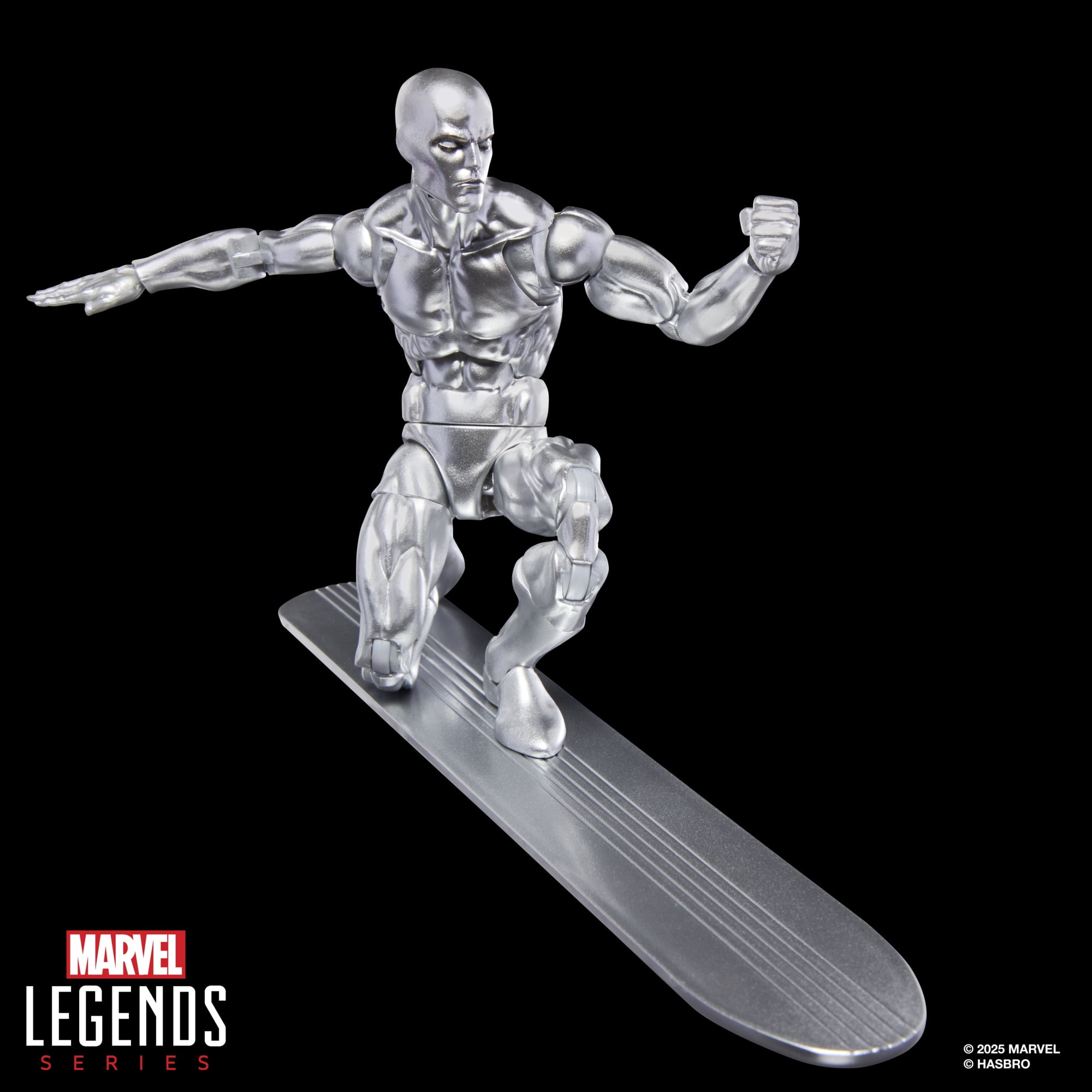 Marvel Legends Series, figurine Surfer d'argent des bandes dessinées Fantastic Four