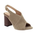 thumbnail image 2 of Sandalias de verano para mujer con tacones altos de cuero de microfibra de tela mate a la moda Wmkox8yii shjk6796, 2 of 9
