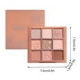 thumbnail image 3 of HKEJIAOI Matte & Shimmer Eyeshadow Palette, Metallic High Pigmented, Mirror Compact, 3 of 3