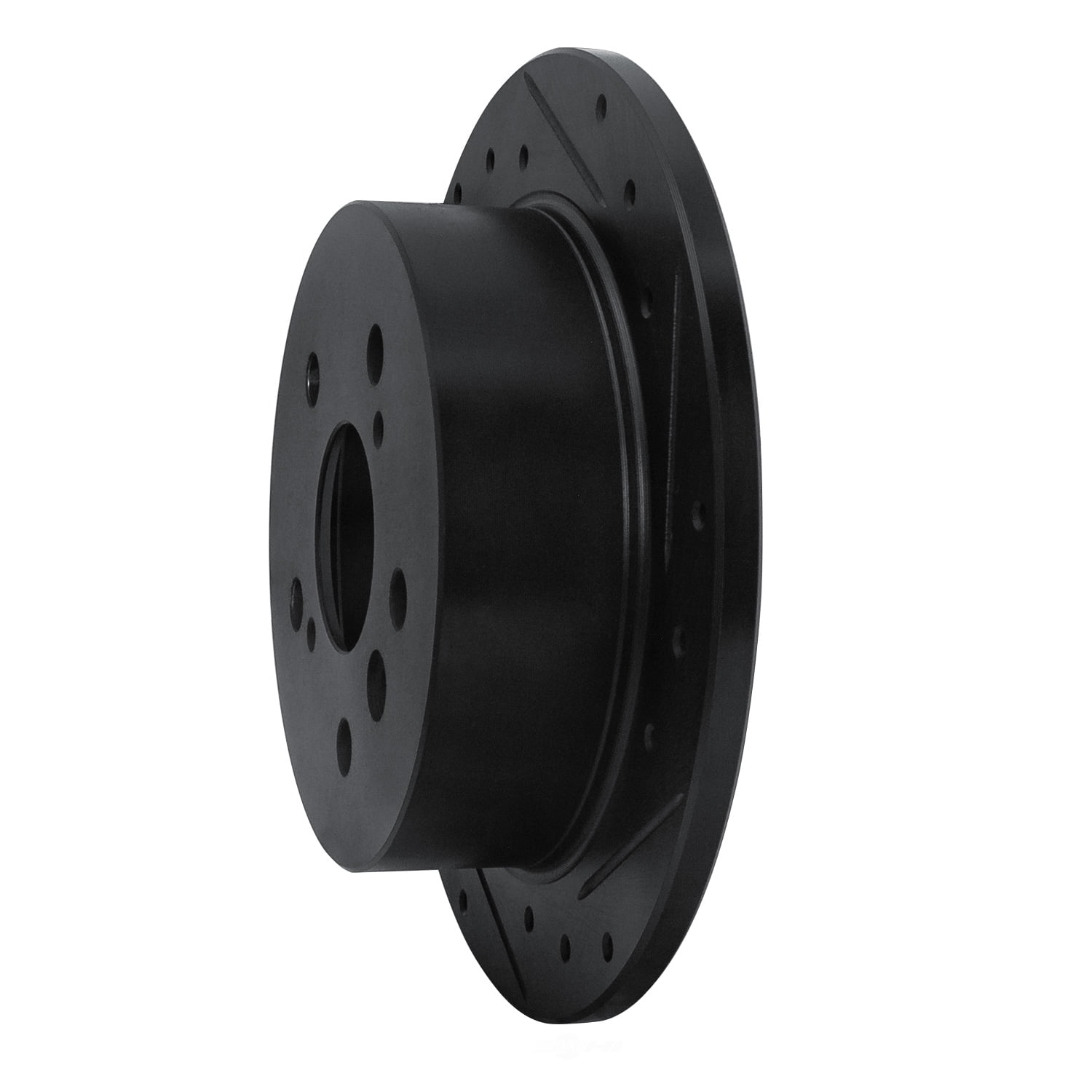 Dynamic Friction Company 633-76076R DFC Brake Rotor - Drilled And Slotted - Black