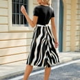 thumbnail image 4 of SDNall Robes pour Femmes Pull Tricoté Col en U avec Dentelle et Robe Pull à la Mode, 4 of 9