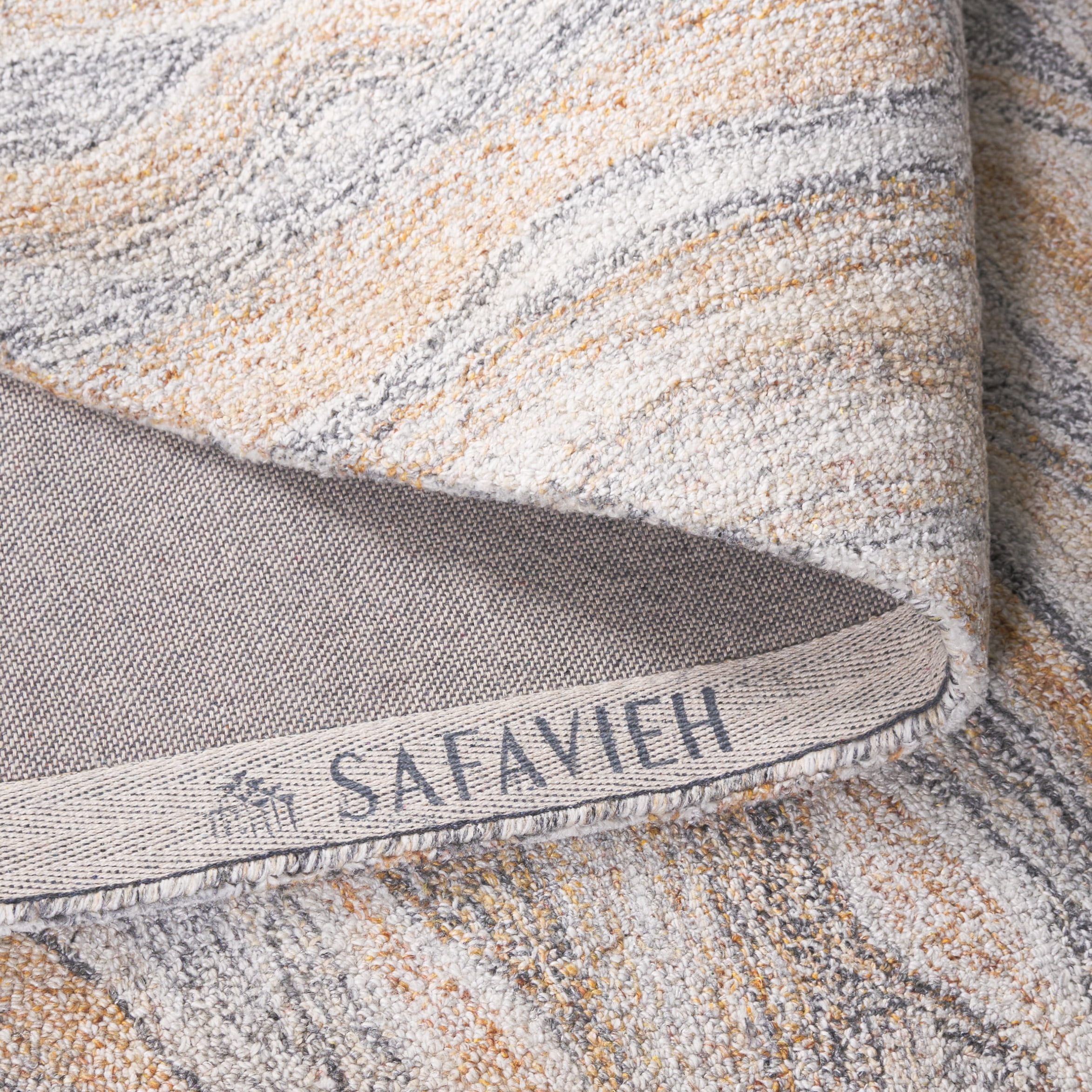 SAFAVIEH Abstract Tyler Geometric Area Rug, Gray/Rust, 5' x 8'