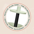 thumbnail image 4 of Acento Slim Round Holder Metal Removable Plastic Liner Tall Toilet Brush in Soft Touch Sage Green, 4 of 11