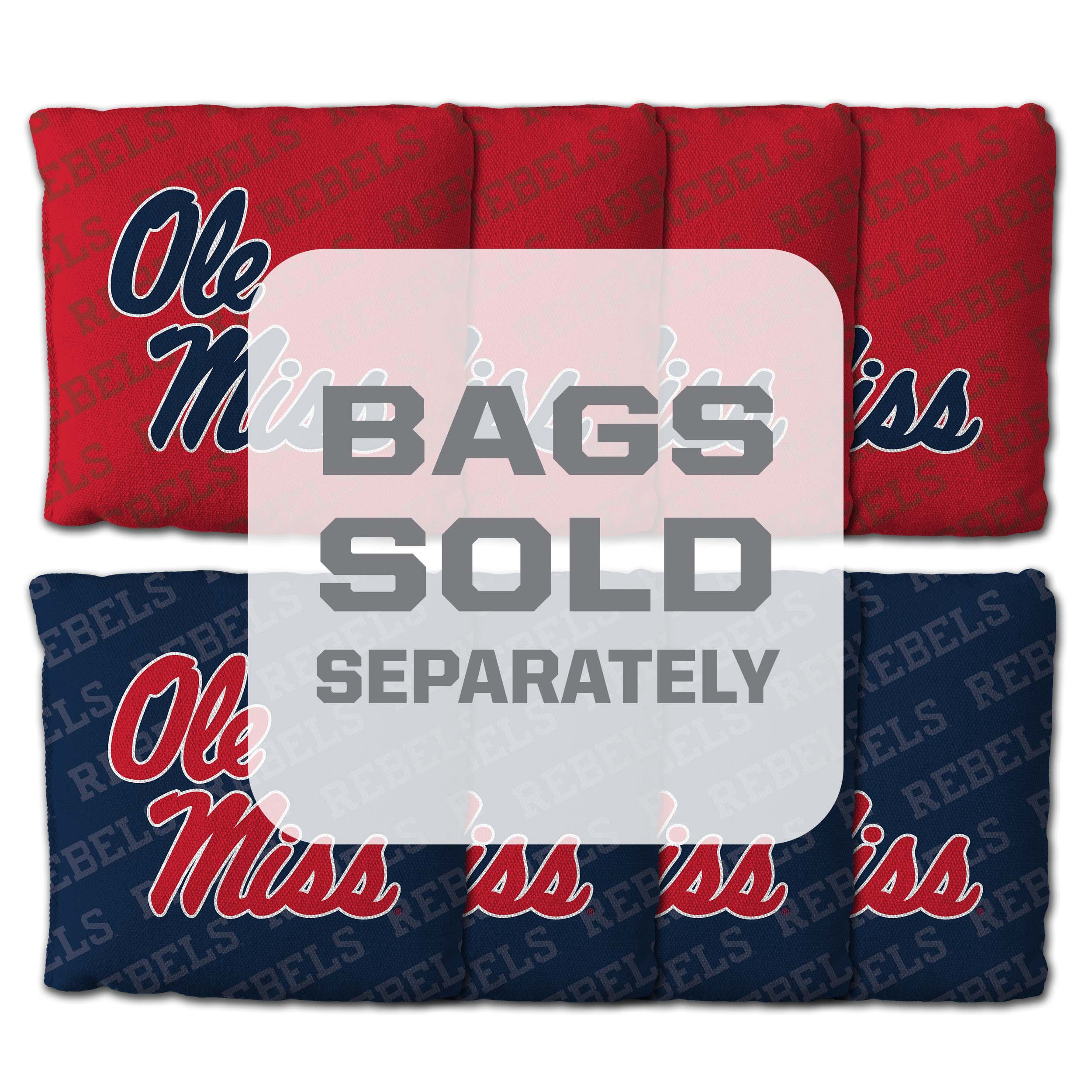 YouTheFan NCAA Mississippi Rebels 2' x 4' Cornhole Game No Bags