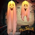 thumbnail image 2 of Halloween Ghost Lights, Outdoor Decorations Hanging Glowing Ghosts, B, 2 of 5