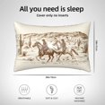 thumbnail image 6 of Disketp Western Desert Cowboys1 Satin Pillowcase For Hair And Skin - Satin Pillow Cases Standard Size 20x30 Inches With Zipper,Gifts For Women Men, 6 of 8