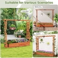 thumbnail image 6 of Gymax Raised Garden Bed Planter Box w/ Side & Top Trellis for Vine Climbing Plants, 6 of 10