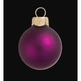 thumbnail image 3 of Whitehurst Matte Finish Glass Christmas Ball Ornaments - 2.75" (70mm) - Plum Purple - 12ct, 3 of 4