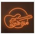 thumbnail image 1 of Letrero De Neón Guitarra Con Luz LED, Arte Pared En Vivo, Para DJ, Sala Discoteca, Estudio Música, Escaparate Entrada Comercial 58cm, 1 of 2