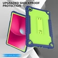 thumbnail image 5 of Soatuto case for T-Mobile Revvl Tab 2 2025 Released 10.1 inch Hybrid Shockproof Protective Case Hard Shell Built in Kickstand Shoulder Strap for Revvl Tab 2 2025 (Navy/Green), 5 of 8
