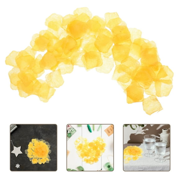 Raindrops 100Pcs Decorative Rose Petals for Wedding Ceremony Petals and Anniversary Flower Decoration Great for Flower Girl Petals and Party Flower Petals Faux Flower Petals Orange