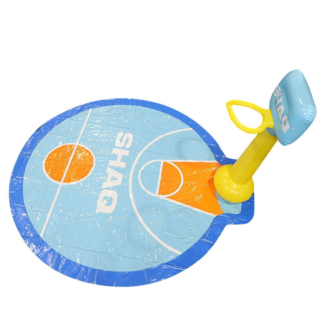SHAQ Basketball Sprinkler Fun Mat for Kids Outdoor Water Play Pool Splash Game Perfect for Summer Cooling Fun Interactive Water Sports Durable Easy Setup Safe for Children Ages 3 and Up