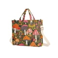 thumbnail image 7 of FORMRS Womens Corduroy Tote Bag Crossbody Shoulder Handbag with Pocket, Vibrant Mushroom, 7 of 7
