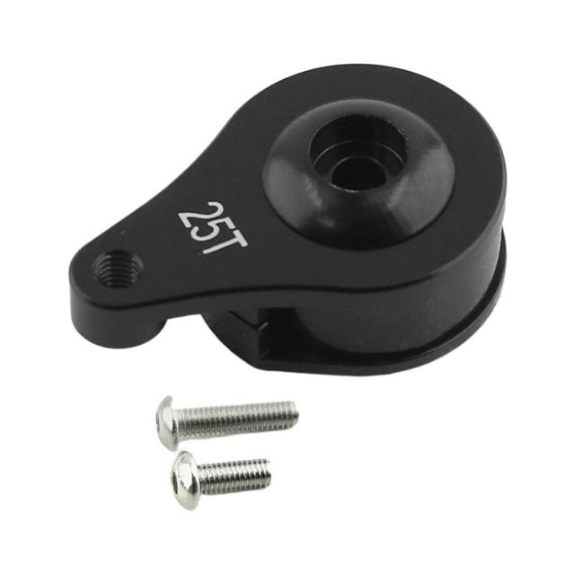 Servo d'Amortissement en Métal, Protection de Bras Réglable, Pièce de Voiture RC, Dispositif de Protection Résistant à l'Usure, Trou Unique Noir